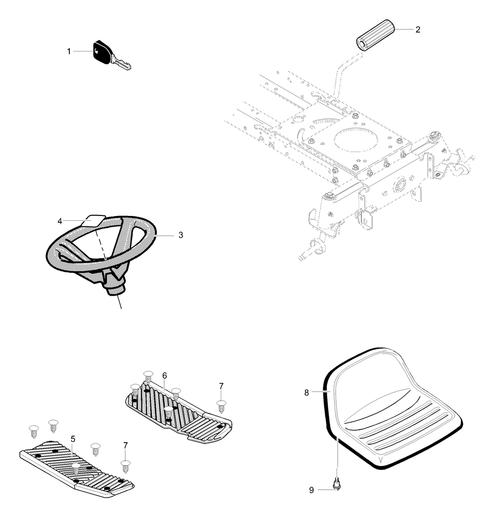 Customer Spec Diagram and Parts List for 40319X98C 2001 Briggs and Stratton Lawn Tractor